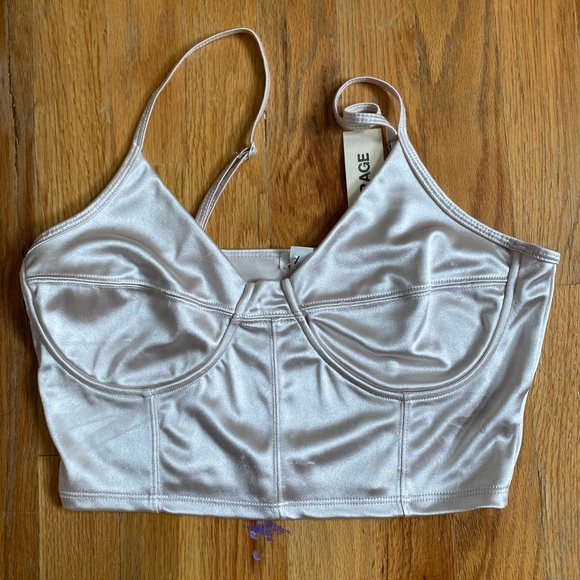 Garage Tops - Garage silk crop top brand new size medium